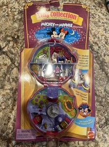 Disney Tiny Collection 1995 Mickey and Minnie con estuche de reproducción Poly Pocket - Imagen 1 de 5