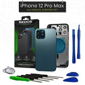 Funda trasera para iPhone 12 Pro Max azul carcasa trasera Frame Housing Blue NUEVO - Imagen 1 de 5