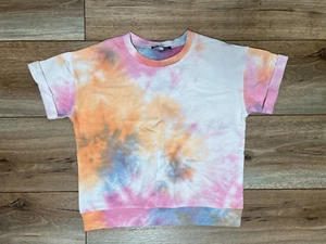 Kids Size-S (7 ) Short Sleeve Tie Dye Sweatshirt Freshman - Picture 1 of 7