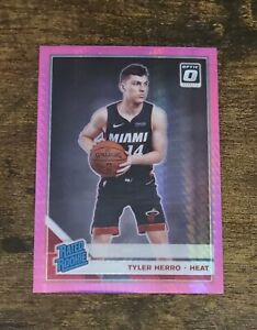 2019-20 Donruss Optic Pink Hyper Prizm Tyler Herro Rookie RC  #172