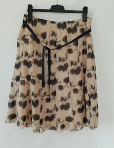 windsor Rock aus Seide gr.40 modische Länge Beige/Schwarz sehr guter Zustand - Bild 1 von 7