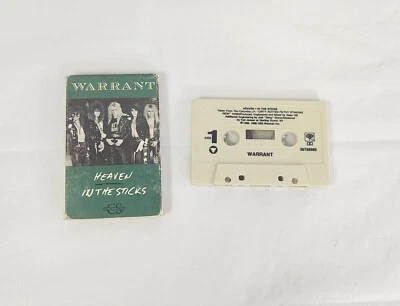 Warrant Heaven Single Cassette Tape 1989 CBS Records Hair Metal Classic Rock - Image 1 of 4