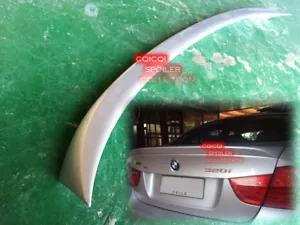 Painted BMW 06~11 E90 3-series sedan OEM type trunk spoiler color:668 Black ◎ - Foto 1 di 3