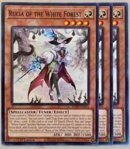 Rucia of the White Forest x3 INFO-EN016 YuGiOh! 1st Ed Common Playset - Picture 1 of 1