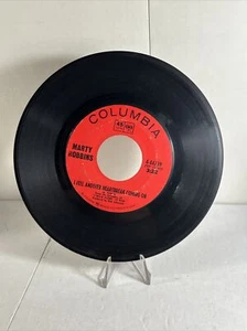 Vintage Vinyl 45 RPM Record - Marty Robbins, "It's a Sin" and "I Feel Another He - Picture 1 of 2
