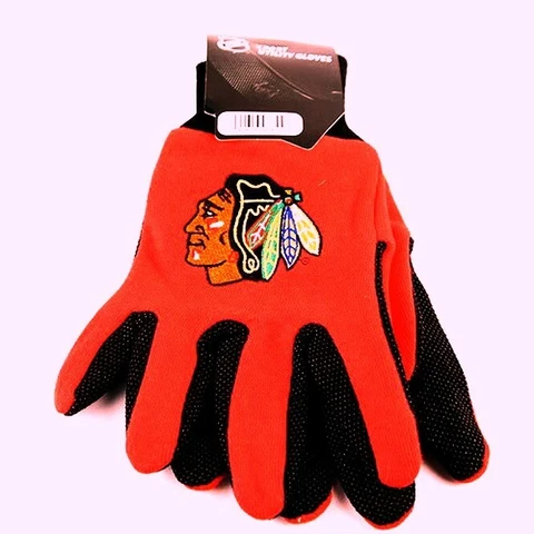 CHICAGO BLACKHAWKS SPORTS UTILITY GRIP GLOVES TWO TONE ALL PURPOSE SPORT UTILITY Cover