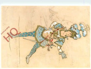 Postcard>>Alexander Benois, Armida's Pavilion Costume Design [Art Unlimited]