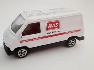 Corgi 1980s AVIS One Way Rental Van Renault White Made in Great Britain Vintage - Picture 1 of 6