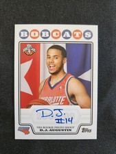 2008-09 Topps DJ D.J. Augustin Rookie Photo Shoot On Card Autograph Auto RP-DJA