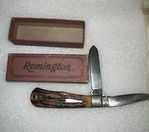 Remington UMC Mini Trapper Bullet Shield POCKET KNIFE Two Blade R1178 1991 Box - Picture 1 of 19