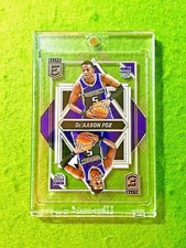 DEAARON FOX CLEAR CARD JERSEY #5 KINGS SP 2021-22 Donruss Elite DECK DeAaron Fox