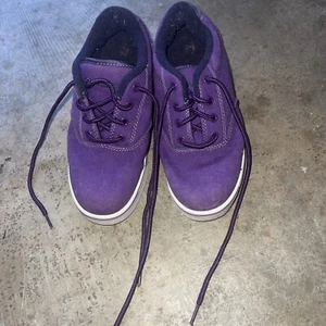 Heelys Girls 3 Launch Skate Shoes Purple White 771021H Lace Up Low Top Sneakers - Picture 1 of 4