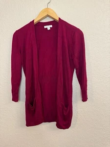 Mew York &  Company - Size XS Magenta Cardigan Sweater Jacket Women - Foto 1 di 5