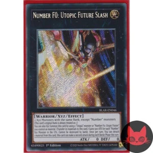 Yugioh Número F0: Utopic Future Slash BLAR-EN046 Secreto Raro 1ª Edición Casi Nuevo - Imagen 1 de 1