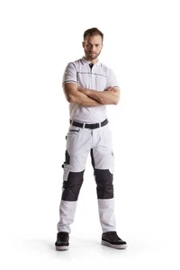 Pantalones de trabajo Blakläd pintor elásticos 1095 blancos - Imagen 1 de 6