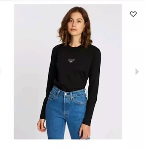 Camilla And Marc Agnes Long Sleeve Black Tshirt Size 8 Excellent Condition - Picture 1 of 10