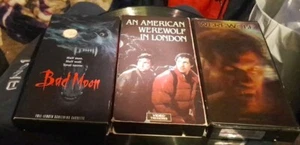 WEREWOLFS VHS MOVIES COLLECTION BAD MOON AN AMERICAN WEREWOLF IN LONDON HORROR - Picture 1 of 3