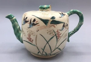 Antique Japanese Kinkozan Awata Satsuma Teapot - Picture 1 of 14