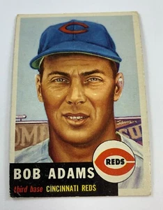 1953 Topps Baseball Single #152 Bob Adams (Abt. EX) EO2 - Imagen 1 de 2