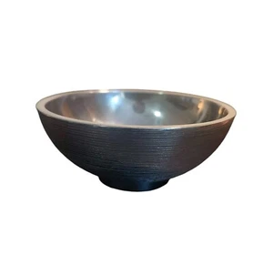 VERA WANG Ribbed Metal Condiment Bowl - Picture 1 of 3