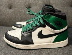 Nike Air Jordan 1 Retro High Boston Celtics 2009 Men 10 Green Shoes 332550-101 - Picture 1 of 11