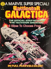 BATTLESTAR GALACTICA 1978 Spaceship TV = POSTER Comic Book 8 SIZES 18" - 3 FEET