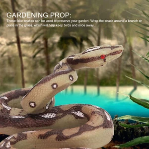 Scare Toy Snake Soft Realistic Scary Fake Snake Portable Simulation Gardening - Picture 1 of 12