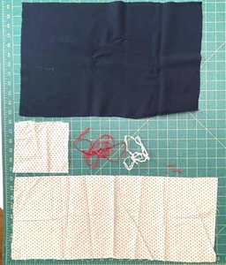 Stoff Materialien Set für Puppenkleidung Vintage Bleuette Mignonette #15 Sterne - Bild 1 von 3