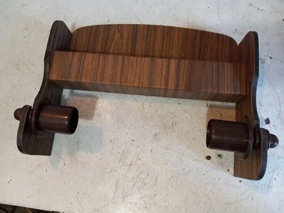 VNTG Plastic Faux Wood Wall Mount Paper Towel Plastic Foil Wax Holder Dispenser  - Image 1 of 4