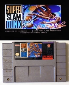Cartucho de juego Super Slam Dunk Super Nintendo - probado y en funcionamiento - SNES - Imagen 1 de 3