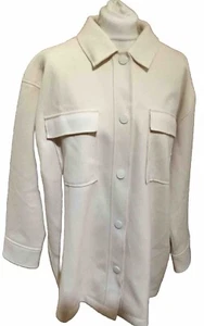 PRIMARK Cream Collared Jacket/Coat U.K. Large 14-16. FREE POSTAGE - Picture 1 of 5