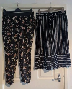 Ladies Size 16 Pretty Harem/Wideleg Summer Trousers Clothes Bundle Inc Select - Picture 1 of 9
