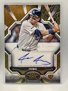 2025 Topps Tier One JACE JUNG Auto Rookie Break Out Autograph /299 TIGERS - Picture 1 of 2