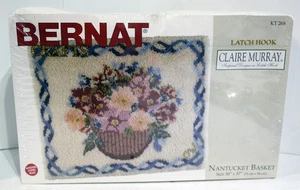 Bernat Crafts Claire Murray Gancho Alfombra Nantucket Cesta 30"x37" Nuevo Kit #268 - Imagen 1 de 4