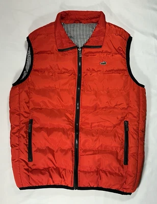 Lacoste Lightweight Water Resistant Puffer Vest Mens 2XL Red - Image 1 of 4