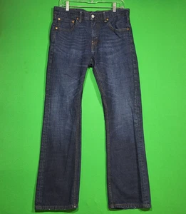 Levi's 527 Denim Blue Jeans Men's Size 32x30 Slim Bootcut Dark Wash Western Work - Picture 1 of 15