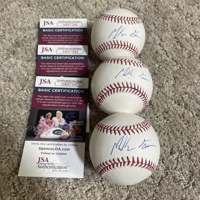 McKenzie Gore Signed Major League Ball Autographed Auto Padres Nationals JSA COA - Image 1 of 4