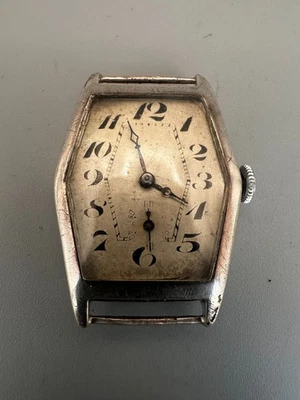 Art Deco Sterling Silver Mens Watch - image 1 of 4