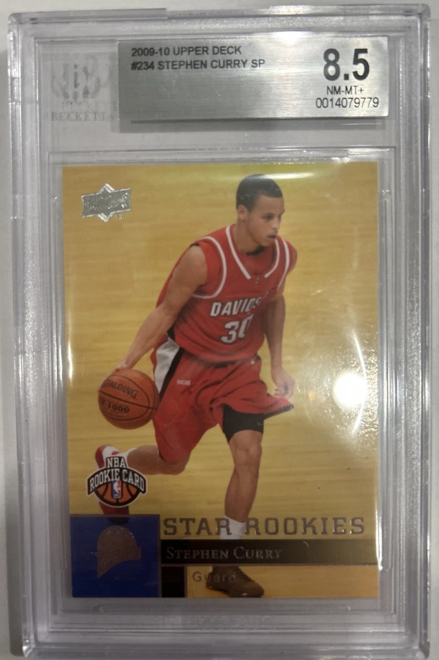 2009-10 UPPER DECK #234 STEPHEN CURRY SP ROOKIE BGS 8.5 🔥 WARRIORS LEGEND 🔥 - Image 1 of 1