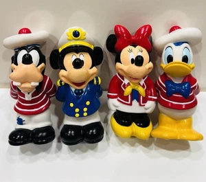 Disney Cruise Line Mickey Mouse And Friends Bath Toy Figures Lot Of 4 - Picture 1 of 5