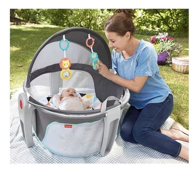 Cúpula para bebé Fisher-Price On-the-Go - azul/blanco Foto 1 de 4