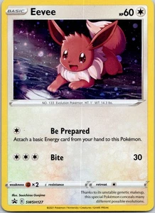 Black Star Promo Eevee SWSH127 Promo SWSH: Sword & Shield Promo Cards - Picture 1 of 2