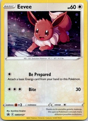 Black Star Promo Eevee SWSH127 Promo SWSH: Sword & Shield Promo Cards - Image 1 of 2