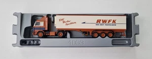 Herpa 837220 SCANIA 142E V8 Hauber collo d'oca con rampa rosso OVP 1:87 - Picture 1 of 3