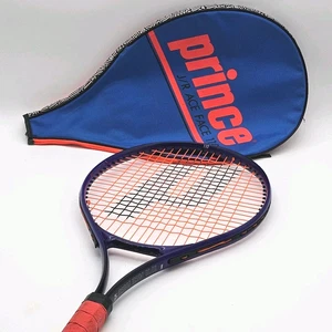 Vintage Prince Tennis Racket J/R Ace Face 110 Purple w/ Original Retro Cover! - Picture 1 of 13