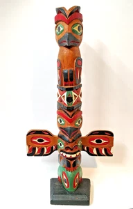 Vintage Pacific Northwest signiert NA Totem 20" - Bild 1 von 9