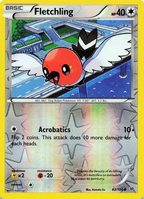 Fletchling 82/108 - REVERSE HOLO - XY - Roaring Skies - LP - Image 1 of 2