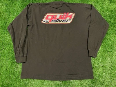 Camisa De Colección Quicksilver Logo Y2K Manga Larga Surf Skate Años 90’s Grunge - GRANDE Foto 1 de 4