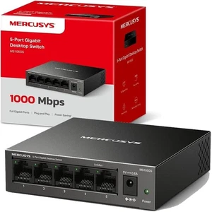 TP-Link Mercusys MS105GS Switch Ethernet 5 Porte Gigabit Sdoppiatore Ethernet - Foto 1 di 8