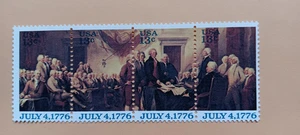 US STAMP #   JULY4,1776   OG/MINT/TWO/H - Picture 1 of 2